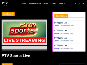 'ptvsportstv.com.pk' screenshot