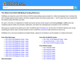 'icd9data.com' screenshot