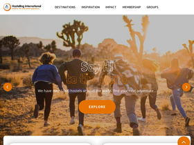 'hihostels.com' screenshot
