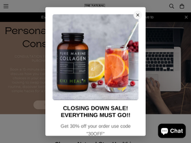 thenaturalsupermarket.com homepage screenshot