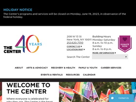 'gaycenter.org' screenshot