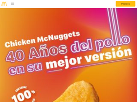 'mcdonalds.cl' screenshot