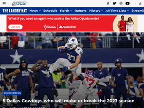 'thelandryhat.com' screenshot