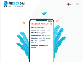 'imeicheck.com' screenshot