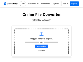 'convertfiles.com' screenshot