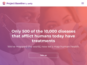 'projectbaseline.com' screenshot