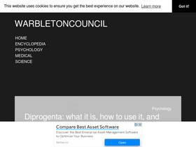 'warbletoncouncil.org' screenshot