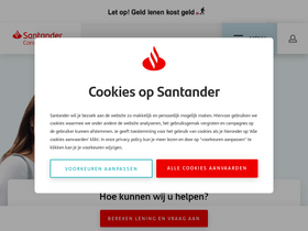 'santander.nl' screenshot