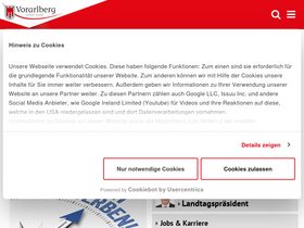 'vorarlberg.at' screenshot