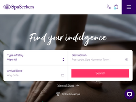 'spaseekers.com' screenshot