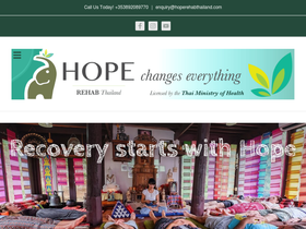 'hope-rehab-center-thailand.com' screenshot