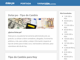'dolar.pe' screenshot