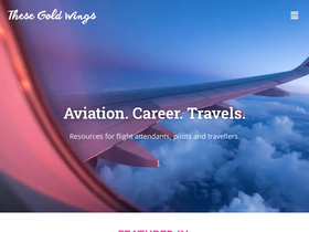 'thesegoldwings.com' screenshot