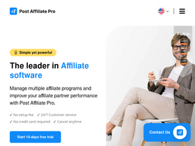 'postaffiliatepro.com' screenshot