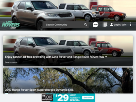 'landroversonly.com' screenshot