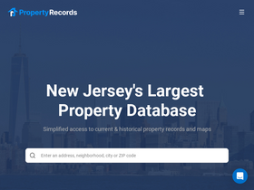 'njpropertyrecords.com' screenshot