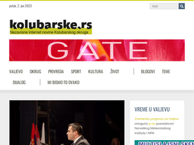 'kolubarske.rs' screenshot