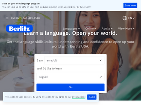 'berlitz.com' screenshot