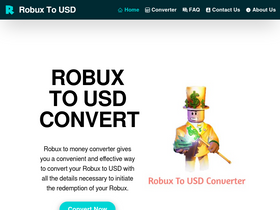 'robuxtousd.com' screenshot