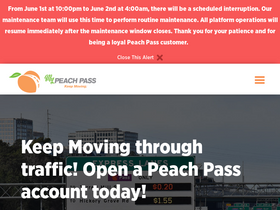 'mypeachpass.com' screenshot