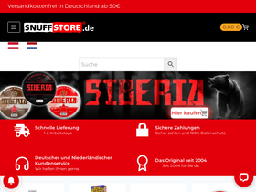 'snuffstore.de' screenshot