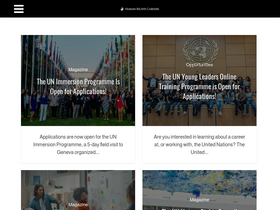'humanrightscareers.com' screenshot