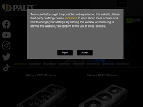 'palit.com' screenshot