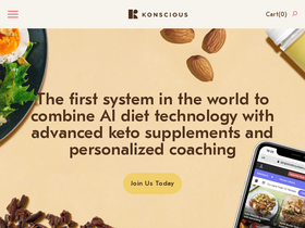 'konsciousketo.com' screenshot