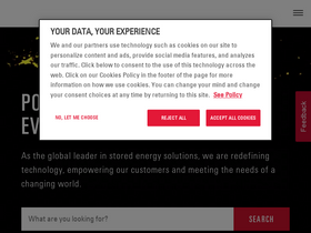 'enersys.com' screenshot
