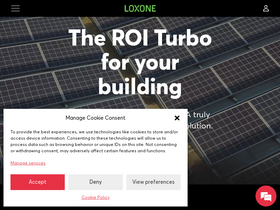 'loxone.com' screenshot