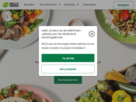 'hellofresh.nl' screenshot