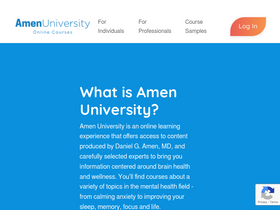 'amenuniversity.com' screenshot