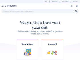 'ucitelnice.cz' screenshot