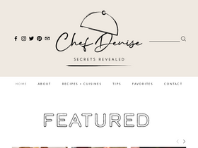 'chefdenise.com' screenshot