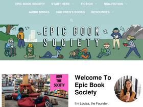'epicbooksociety.com' screenshot