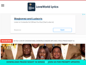 'loveworldlyrics.com' screenshot