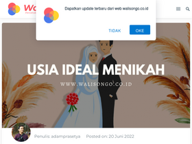 'walisongo.co.id' screenshot