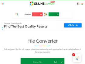 'onlineconvert.com' screenshot