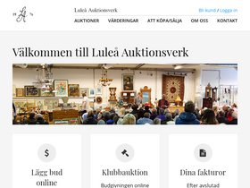 'lulea-auktionsverk.se' screenshot