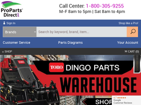 'propartsdirect.net' screenshot