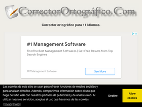 'correctorortografico.com' screenshot