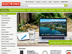 'electronis.de' screenshot