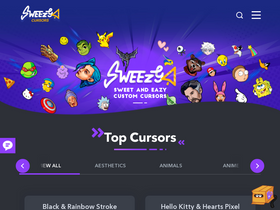 'sweezy-cursors.com' screenshot