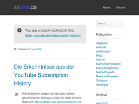 'xxluke.de' screenshot