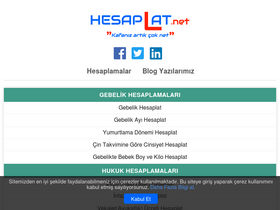 'hesaplat.net' screenshot