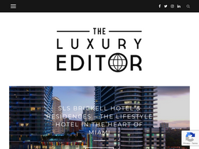'theluxuryeditor.com' screenshot