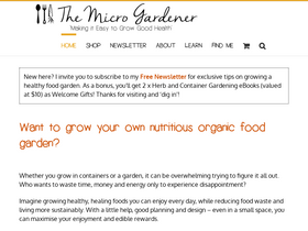 'themicrogardener.com' screenshot