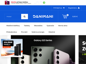 'danimani.sk' screenshot