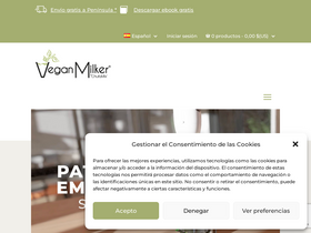 'veganmilker.com' screenshot