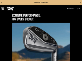 'pxg.com' screenshot